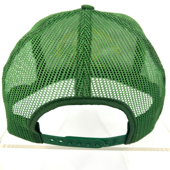 Vintage John Deere Green Snapbak Trucker Hat LOGO Embroidered - Picture 3 of 6